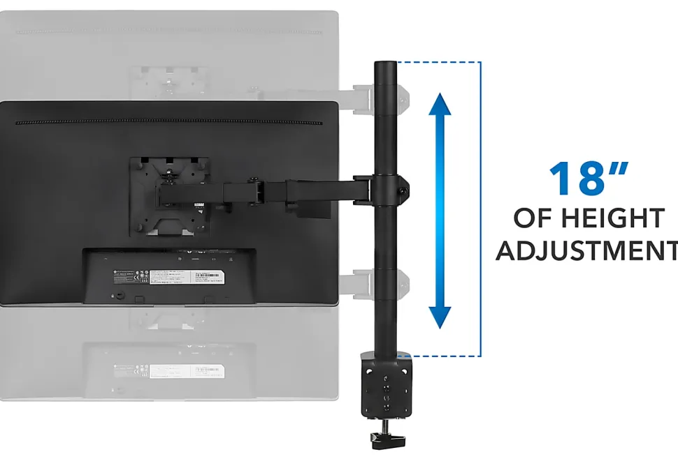 Mount-It! Monitor Arm Desk Mount, Black, MI-2751