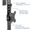 Mount-It! Over Cubicle Monitor Mount Hanger, 16"H x 4"W x 5"D, Black
