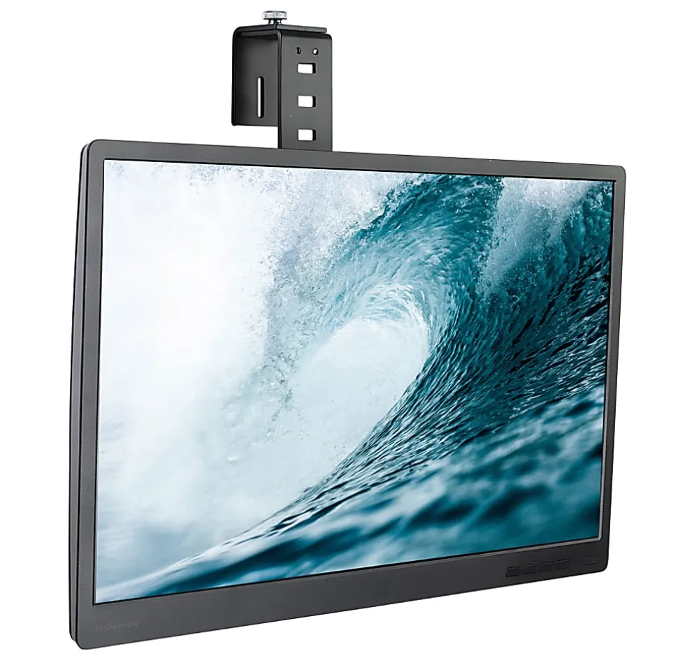 Mount-It! Over Cubicle Monitor Mount Hanger, 16"H x 4"W x 5"D, Black