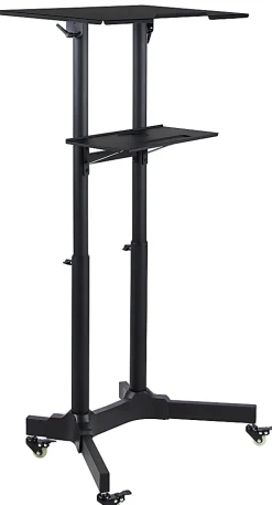 Mount-It! Portable Presentation Lectern, 48.75”H x 25.5”W x 17”D, Black