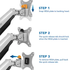 Mount-It! Replacement Monitor VESA Plate, Silver