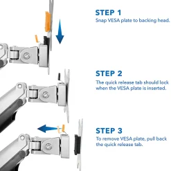 Mount-It! Replacement Monitor VESA Plate, Silver