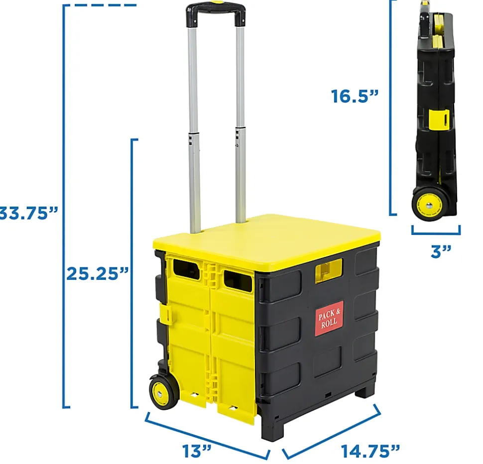 Mount-It! Rolling Utility Cart, 55 Lb Capacity