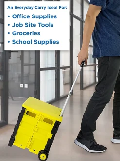 Mount-It! Rolling Utility Cart, 55 Lb Capacity