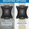 Mount-It! Single Stud Tilt And Swivel TV Wall Mount For Screens Up To 32", 2-3/4”H x 5”W x 6”D, Black