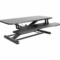 Mount-It! Standing Desk Converter With Adjustable Height, Black