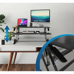 Mount-It! Standing Desk Converter With Adjustable Height And 38