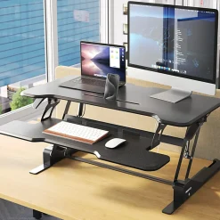 Mount-It! Standing Desk Converter With Adjustable Height And 38