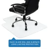 Mount-It! Studded Plastic Office Chair Floor Protector For Hardwood Floors, 35.5”W x 47”H, Clear