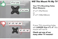 Mount-It! Swivel TV Wall Mount for 13