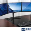 Mount-It! Triple Monitor Desk Stand, Black, MI-2789