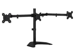 Mount-It! Triple Monitor Desk Stand, Black, MI-2789