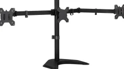 Mount-It! Triple Monitor Desk Stand, Black, MI-2789