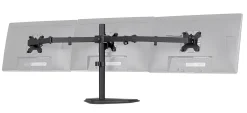 Mount-It! Triple Monitor Desk Stand, Black, MI-2789