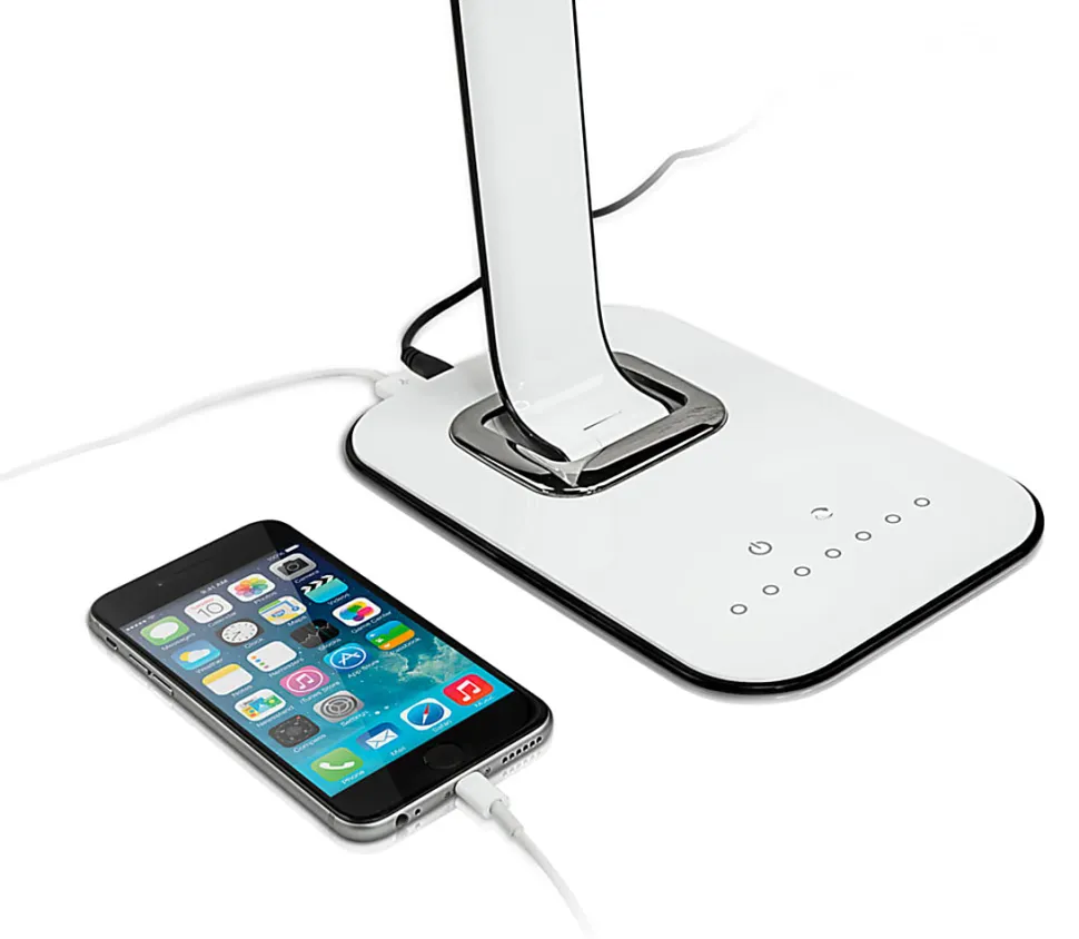 Mount-It! Turcom Relaxalight LED Desk Lamp, 28-1/2”H, White