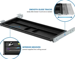 Mount-It! Under Desk Pencil Drawer, 2