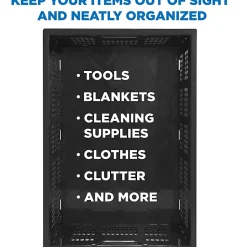 Mount-It! Work-It! Collapsible Milk Crates, Extra Large Size, Set Of 3