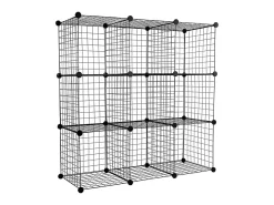 Mount-It! Work-It 6-Cube Wire Modular Storage Organizer, 14