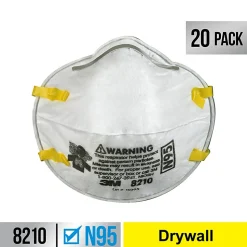 3M™ Performance N95 Drywall Sanding Respirators, White, Pack Of 20 Respirators, 8210D20-DC