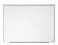 3M™ Porcelain Magnetic Dry-Erase Whiteboard, 96" x 48", Aluminum Frame With Silver Finish