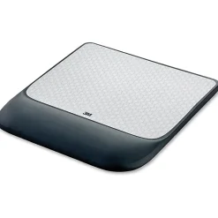 3Mâ„¢ Preciseâ„¢ Mouse Pad With Gel Wrist Rest, Gray/Black