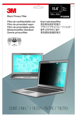 3M Privacy Filter for Laptops with 3M™ COMPLY™ Magnetic Flip Attach, 15.6