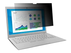 3M Privacy Filter for Laptops with 3M™ COMPLY™ Magnetic Flip Attach, 15.6