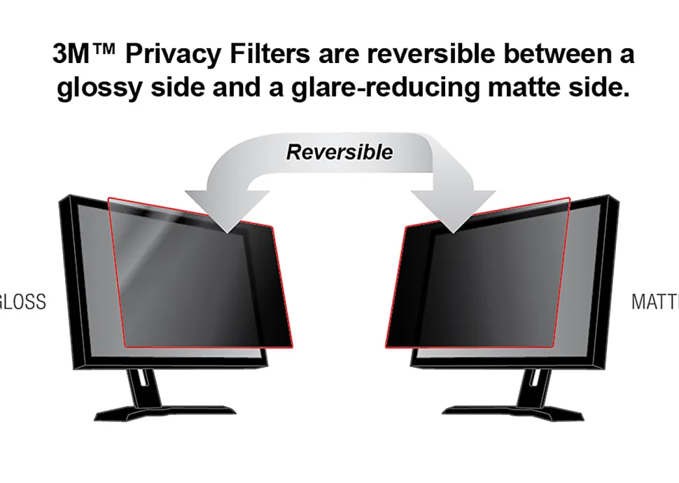3M™ Privacy Filter Screen for Monitors, 18.5" Widescreen (16:9), PF185W9B