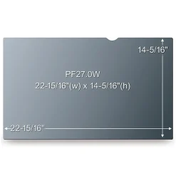 3M™ Privacy Filter Screen for 27" Widescreen Monitors, 16:10 Aspect Ratio, Reduces Blue Light, Anti-Glare