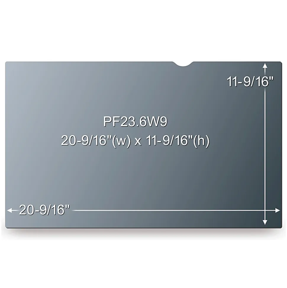 3M™ Privacy Filter Screen for 23.6" Widescreen Monitors, 16:9 Aspect Ratio, Reduces Blue Light, Anti-Glare