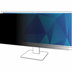 3M™ Privacy Filter Screen for 38" Widescreen Monitors, 21:9 Aspect Ratio, Reduces Blue Light, Anti-Glare