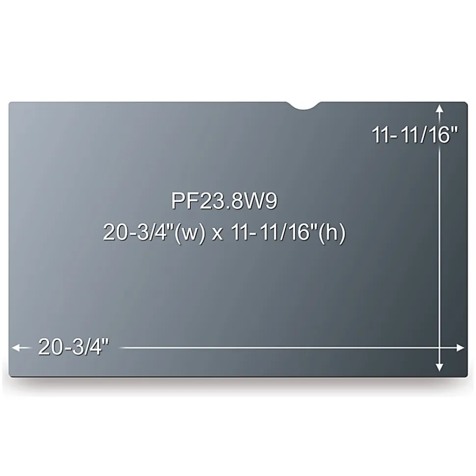 3M™ Privacy Filter Screen for 23.8" Widescreen Monitors, 16:9 Aspect Ratio, Reduces Blue Light, Anti-Glare