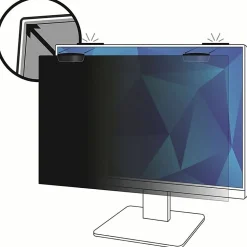 3M™ Privacy Filter Screen with COMPLY™ Magnetic Attach for 24" Full Screen Monitors, 16:10 Aspect Ratio, Reduces Blue Light, Anti-Glare
