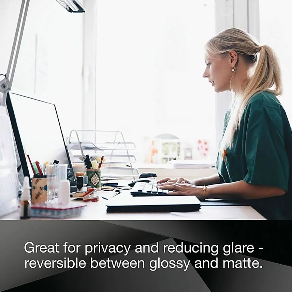 3M™ Privacy Filter Screen with COMPLY™ Magnetic Attach for 24" Full Screen Monitors, 16:10 Aspect Ratio, Reduces Blue Light, Anti-Glare