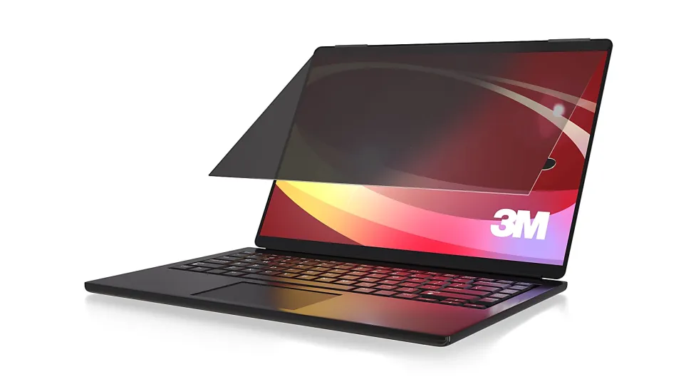 3M™ Privacy Filter Screen with COMPLY™ Attachment for 14" Widescreen Laptops, 16:9 Aspect Ratio, Reduces Blue Light, Anti-Glare