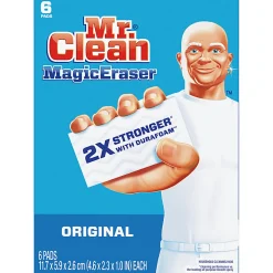 Mr. Clean® Magic Eraser Original Scrubbers, 6 Per Box, Case Of 6 Boxes