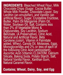 Mrs. Fields Milk Chocolate Chip Cookies, 1 Oz, Pack Of 30 Cookies