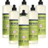 Mrs. Meyer's Clean Day Dishwashing Soap, Lemon Scent, 16 Oz Bottle, Case Of 6