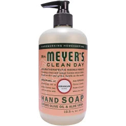 Mrs. Meyer's Clean Day Liquid Hand Soap, Geranium Scent, 12.5 Oz, Carton Of 6 Bottles