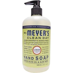 Mrs. Meyer's Clean Day Liquid Hand Soap, Lemon Scent, 12.5 Oz, Carton Of 6 Bottles