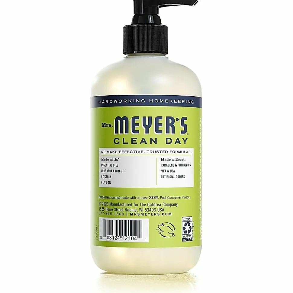 Mrs. Meyer's Clean Day Liquid Hand Soap, Lemon Scent, 12.5 Oz, Carton Of 6 Bottles