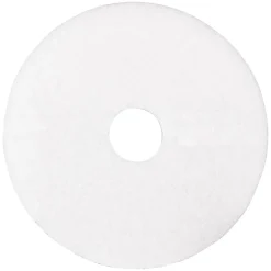 3M™ 4100 Super Polishing Floor Pads, 20" Diameter, White, Box Of 5