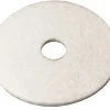 3M™ 4100 Super Polishing Floor Pads, 18" Diameter, White, Pack Of 5 Pads