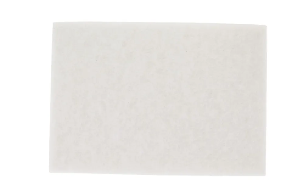 3M™ 4100 Super Polishing Floor Pads, 28" x 14", White, Pack Of 10 Pads