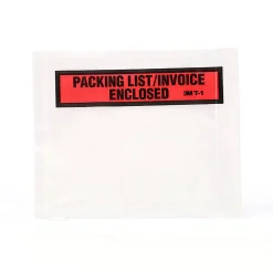 3M™ Top View "Packing List/Invoice Enclosed" Envelopes, Orange, Box Of 100 Envelopes