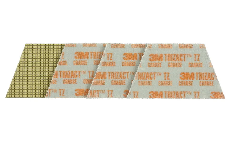 3M Trizact Diamond TZ Abrasives, Gold/Coarse, Pack Of 4 Abrasives