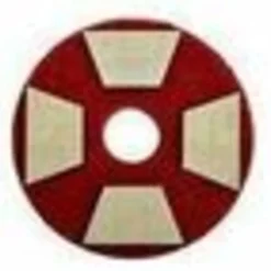 3M Trizact Diamond TZ Abrasive Pads, Red, Pack Of 4 Abrasives