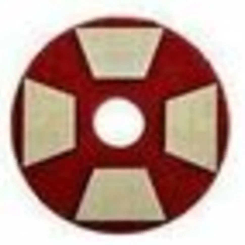 3M Trizact Diamond TZ Abrasive Pads, Red, Pack Of 4 Abrasives