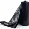 MultiPlast Systems Low Density Can Liners, 40 Gallon, 40 x 46 , 20% Recycled, Black, 10 Bags Per Pack, Case Of 10 Packs
