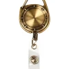 MyID Brass Carabiner Card Reel, 1 1/4"
